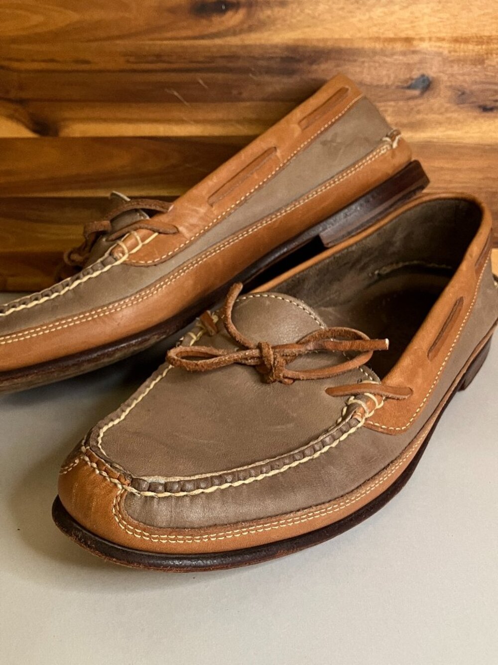 Vintage Cole Haan Country Men's 10M Boat Shoe Loafers Leather Made in Brazil 59